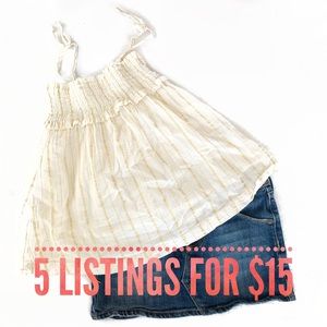 Smocked Baby Doll Top - size 7/8 M